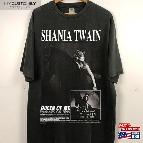 Shania Twain Concert 2023 Queen Of Me Tshirt Retro T-Shirt Gift For Fan Classic Sweatshirt Check more at https://mycustomily.com/product/shania-twain-concert-2023-queen-of-me-tshirt-retro-t-shirt-gift-for-fan-classic-sweatshirt/ Shania Twain Concert Tshirts, Shania Twain Concert, Classic Sweatshirt, Shania Twain, Retro T Shirt, Concert Tshirts, Retro Tshirt, Womens Shirts, Queen