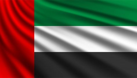 United Arab Emirates Flag, Emirates Flag, Travel Agency Website, Uae Flag, Wavy Flag, Uae National Day, Ribbon Style, Online Travel Agency, Flag Outfit