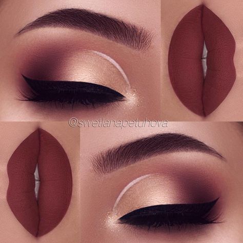 Swetlana Petuhova on Instagram: “[Anzeige] Gel Eyeshadow, Make Up Designs, Smink Inspiration, Makijaż Smokey Eye, Eye Makeup Designs, Trendy Makeup, Gold Eyes, Brow Gel, Makeup Goals