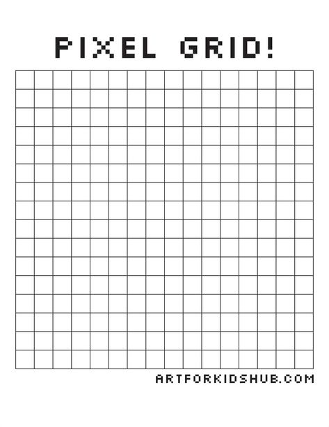 How To Draw A Kitten Pixel Art - Art For Kids Hub - Space Invaders Art, Pixlr Art, Kids Holiday Art, Pixel Grid, Grid Art, Holiday Art Projects, Art For Kids Hub, Pixel Art Templates, Marker Paper