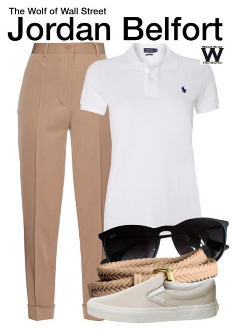 "The Wolf of Wall Street" by wearwhatyouwatch ❤ liked on Polyvore featuring Bottega Veneta, Polo Ralph Lauren, Ray-Ban, H&M, Vans, wearwhatyouwatch and film Street Film, Jordan Belfort, The Wolf Of Wall Street, 90s Fashion Women, Street Fits, Wolf Of Wall Street, Character Inspired Outfits, Summer Basics, Mens Casual Dress Outfits