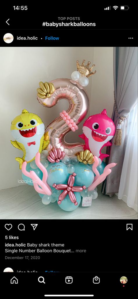 Baby Shark Birthday Party Girl Three, Pinkfong Birthday Party Decorations, Baby Shark Theme Birthday Girl, Baby Shark Birthday Party Girl Decor, Baby Shark Birthday Party Girl Two, Babyshark Bday Party, 2nd Birthday Party For Girl Baby Shark, Baby Shark 3rd Birthday Party Girl, Baby Shark Girl Birthday Party