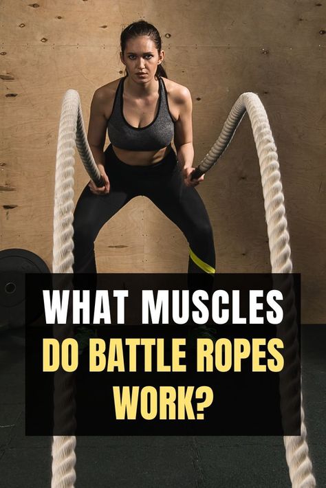 Battle ropes have quickly risen to the top of fitness enthusiasts’ list of training equipment. They provide many benefits and help you improve in the short term. These ropes can work as full-body workouts. But what muscles do battle ropes work exactly? Read more! Exercise Rope Workouts, Heavy Rope Workout, Rope Workouts For Women, Diy Battle Ropes, Rope Exercise Training At Home, Battle Ropes At Home, Weighted Rope Exercises, Rope Workouts Gym, Battle Rope Workout Beginner