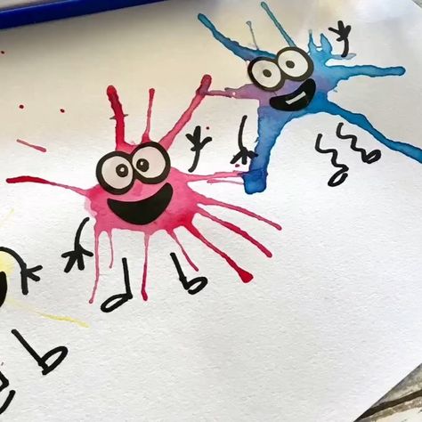 Diane Alber on Instagram: “Inspired by the book “Splatter” I thought it would be fun to make a video of how to make these fun #splattercreatures ❤️❤️❤️ link in bio to…” Diane Alber, Book Craft, Craft Video, Make A Video, Book Crafts, School Ideas, Classroom Ideas, A Video, Things To Think About