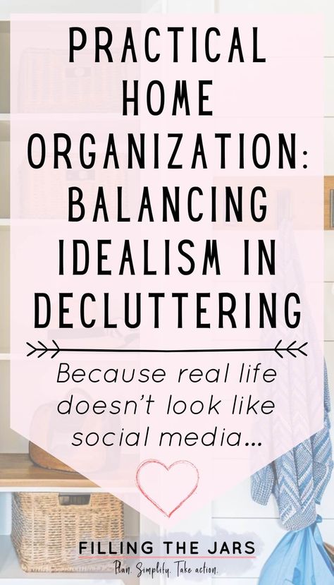 Learn how to declutter your home by balancing dream home ideals with real-life practicality. These decluttering ideas and tips will help you stay motivated and organized without feeling overwhelmed. Explore clutter control techniques and realistic strategies for getting rid of clutter and creating sustainable home organization systems for simplicity and balance. Organization Systems, Clutter Control, Decluttering Ideas, How To Declutter, Getting Rid Of Clutter, Organizing Systems, Declutter Your Home, Sustainable Home, Stay Motivated