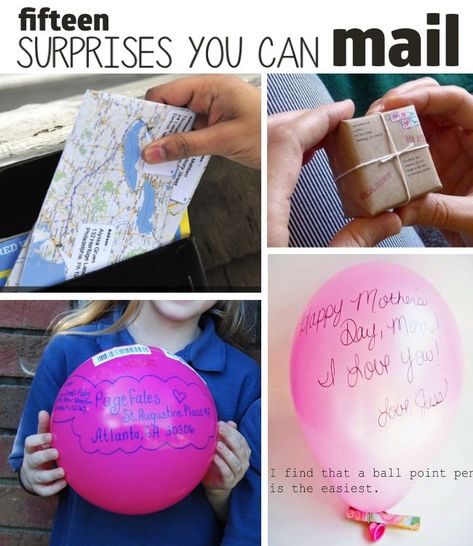 Here's a great list of fun surprises that you can actually mail! They'd make cute gifts for your missionaries serving state-side. Best Graduation Gifts, Fun Mail, Crazy Things, Snail Mail, Happy Mail, Care Package, Homemade Gifts, Creative Gifts, Craft Gifts