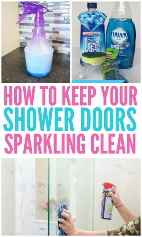 Shower Hacks, Cleaning Painted Walls, Glass Cleaning, Glass Cooktop, Deep Cleaning Tips, Hard Water Stains, Door Organizer, E Dawn, Hacks Videos