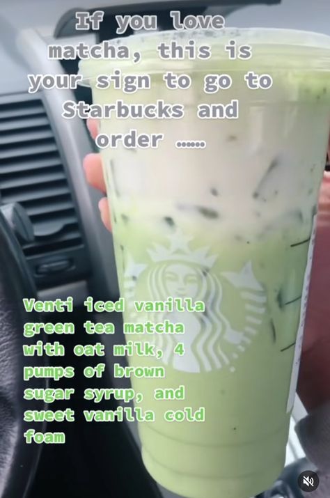 Starbucks Orders To Try Frappe, Match Starbucks Drinks, Starbucks Matcha Drinks Recipes, Matcha Drinks Starbucks, Starbucks Secret Menu Drinks Frappuccino, Starbucks Drinks Matcha, Matcha Starbucks Drinks Order, Starbucks Tea Recipes, Starbucks Matcha Drinks