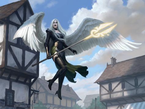 Archangel Avacyn - Shadows over Innistrad Art mtg magic the gathering Mtg Art, Angel Warrior, Ange Demon, High Fantasy, Angels And Demons, Magic Art, Angel Art, Fantasy Inspiration, An Angel