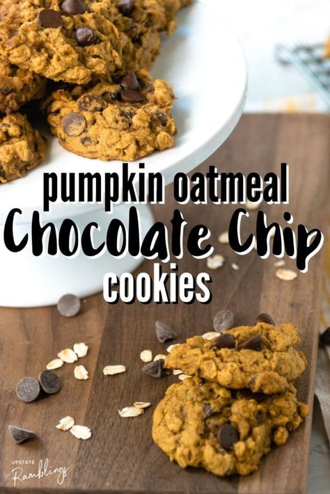 Pumpkin Oat Chocolate Chip Cookies, Oatmeal Pumpkin Cookies, Pumpkin Oatmeal Chocolate Chip, Pumpkin Oatmeal Chocolate Chip Cookies, Upstate Ramblings, Pumpkin Pie Spice Recipe, Chocolate Chip Oatmeal Cookies, Pumpkin Oatmeal Cookies, Easy Pumpkin Pie