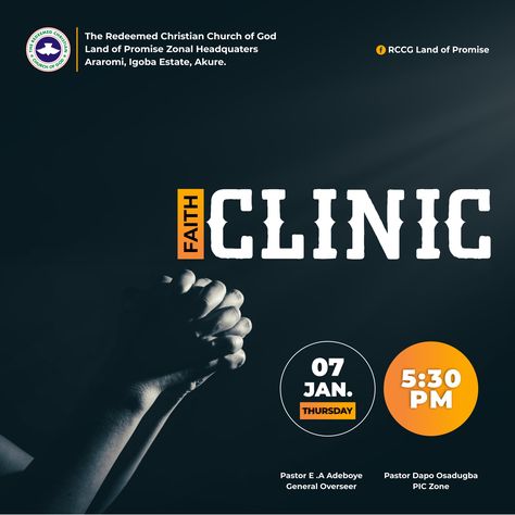 Faith Clinic Flyer Design, Rccg Flyer Design, Social Media Flyer Design Inspiration, Prayer Meeting Flyer Design, Flyer Design Inspiration Creative Ideas, Church Fliers Design, Church Flyer Design Templates, Meeting Flyer Design, Prayer Flyer Design