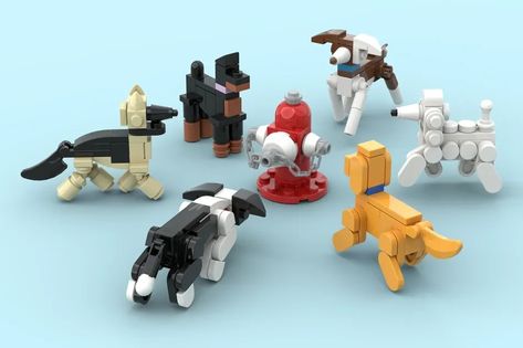 LEGO IDEAS - The Dog Magnet Lego Dog, Lego Diy, Lego Animals, Dog Magnets, Incredible Creatures, Building Techniques, Tiny Dogs, Brick Building, Lego Ideas