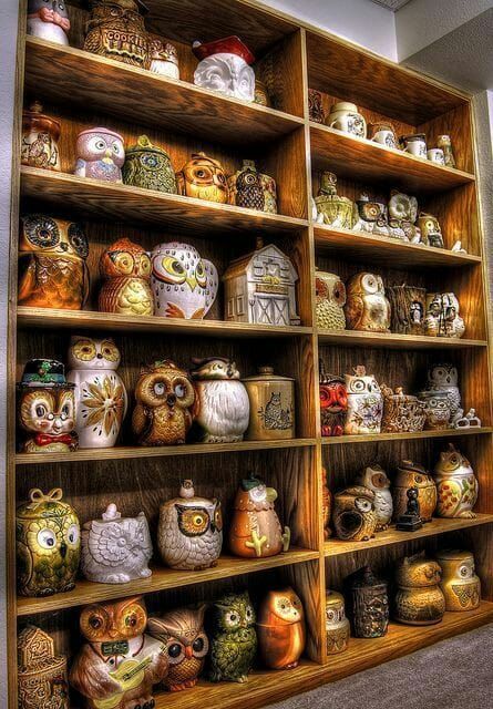 Owl Cookie Jar, Owl Kitchen, Jar Collection, Owl Cookies, Owl Collection, Cookie Jars Vintage, Owl Crafts, Beautiful Owl, Vintage Cookies