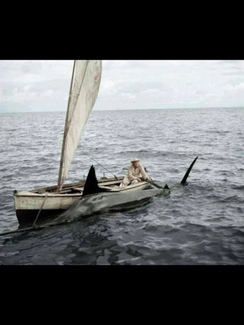 "The Old Man and the Sea" and a huge Blue Marlin. Old Man Pictures, Nautical Pictures, Spencer Tracy, Old Fisherman, Stormy Sea, Nautical Art, Ernest Hemingway, Island Style, West Indies