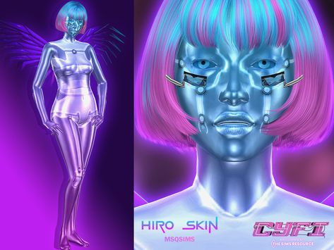 The Sims Resource - CyFi Hiro Skin Sims 4 Rave Cc, Cc Skin, Los Sims 4 Mods, Drag Queen Outfits, Makeup Cc, Sims 4 Body Mods, Sims 4 Cc Skin, 4 Baby, Sims 4 Characters