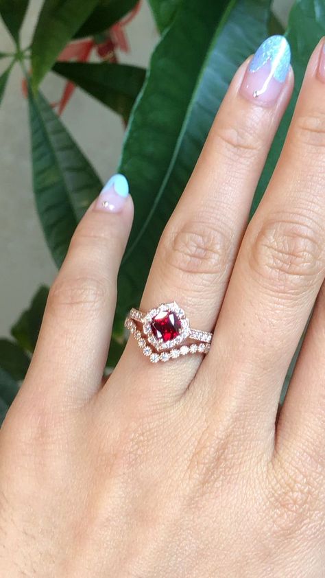 Ruby Mini Vintage Floral Ring by La More Design [Video] | Vintage inspired engagement rings, Couple wedding rings, Diamond wedding bands Red Diamond Engagement Ring, Ruby Ring Designs, Antique Ruby Ring, Ruby Wedding Rings, Vintage Inspired Engagement Rings, July Birthstone Ring, Antique Style Rings, Vintage Inspired Rings, Ruby Wedding