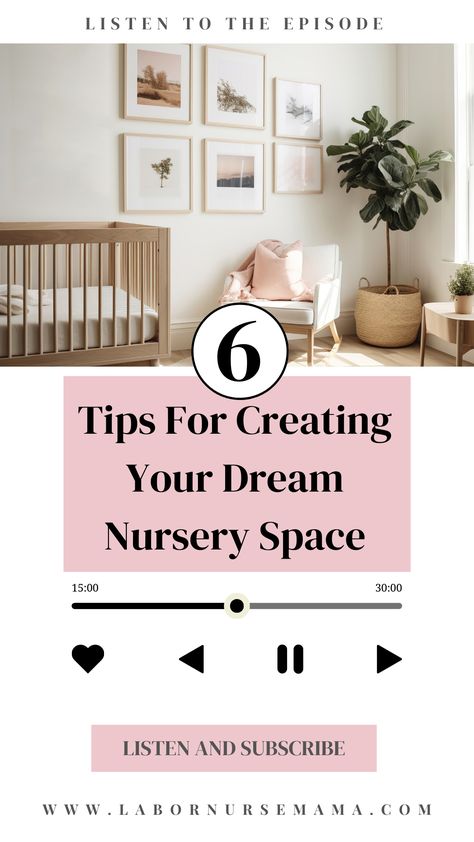 6 Tips For Creating Your Dream Nursery Space: For All Budget and Spaces! Small Crib, Nursery Space, Dream Nursery, Baby Nurseries, Dream Nurseries, Baby Stage, Nursery Room Inspiration, Baby Growth, Parents Baby