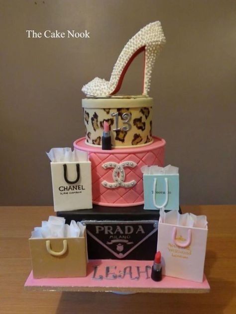 Designer Shopping inspired cake by Zoe Robinson Designer Shopping, High Heels, Cake, Heels, Birthday