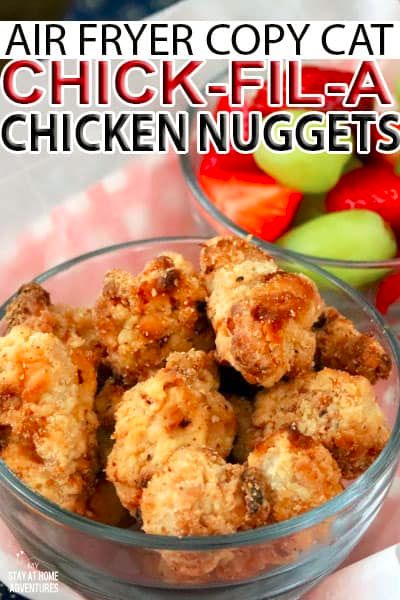 Chick Fil A Chicken Nuggets, Air Fryer Chicken Nuggets, Chicken Nuggets Recipe, Chick Fil A Nuggets, Homemade Chicken Nuggets, Chicken Nugget Recipes, Nuggets Recipe, Drink Inspiration, Air Fryer Recipes Chicken