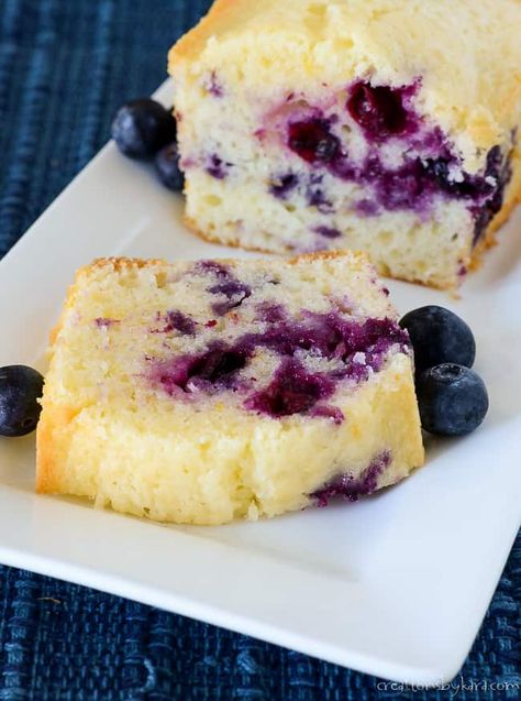 Love the combination of lemons and berries? Give this Lemon Blueberry Bread a try! #lemonblueberryquickbread #lemonbread #lemonbreadwithblueberries #creationsbykara Almond Poppy Seed Bread, Lemon Crumb Cake, Bread Loafs, Blueberry Quick Bread, Seeded Bread Recipes, Blueberry Bread Recipe, Bread Quick, Quick Bread Recipe, Lemon Blueberry Bread