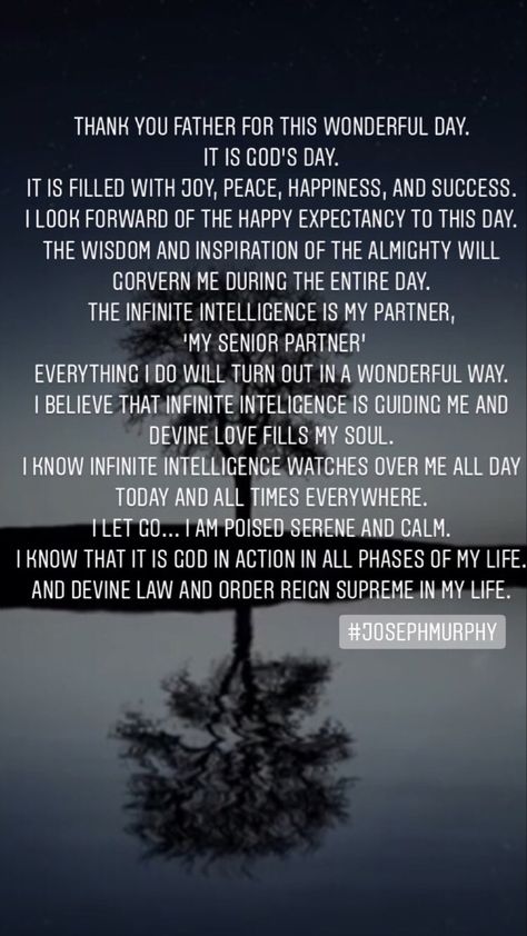 Dr Joseph Murphy Joseph Murphy Affirmations, Dr Joseph Murphy, Infinite Intelligence, Inner Garden, Joseph Murphy, Daily Notes, Affirmation Quotes, Positive Affirmations, Law Of Attraction