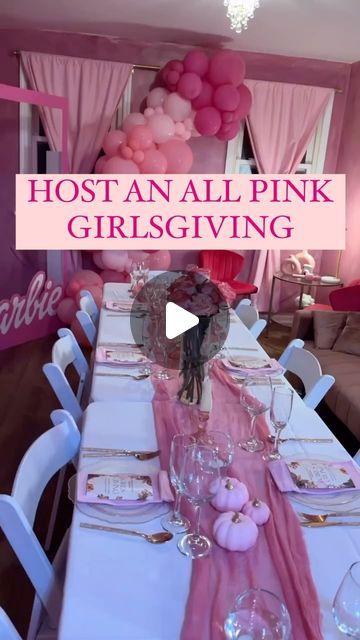 Friendsgiving Pajama Party, At Home Brunch Ideas Decor Birthday, Karaoke Decor, Pinkmas Party, Pink Friendsgiving, Pink Airbnb, Friendsgiving 2023, Friendsgiving Games, Friendsgiving Ideas