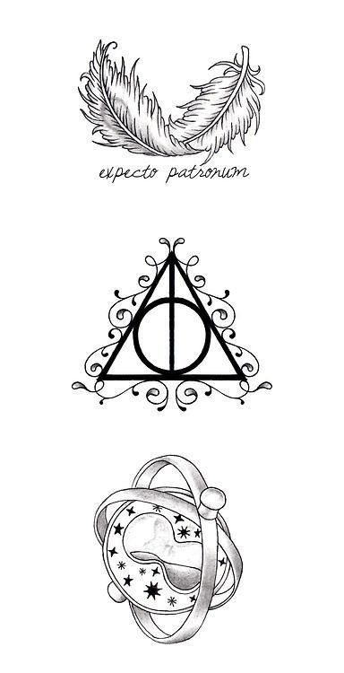 Tattoo idea Expecto Patronum Tattoo, Hallows Tattoo, Tattoo Harry Potter, Harry Potter Expecto Patronum, Harry Potter Sketch, Harry Potter Symbols, Imprimibles Harry Potter, Tattoo Diy, Harry Potter Deathly Hallows