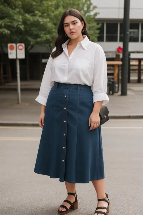 Plus Size Chic Outfits Classy Casual, Plus Size Apostolic Outfits, Modest Summer Fashion Casual, Classic Outfits Plus Size, Plus Work Outfit, Smart Casual Work Outfit Plus Size, Plus Size Chic Outfits Classy, Modest Plus Size Outfits, Old Money Plus Size Outfits