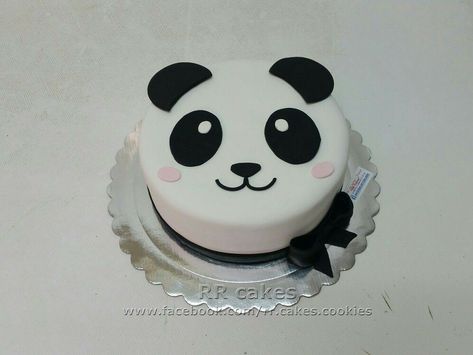 Panda Face Cake, Icing Cake Design, Panda Birthday Cake, Bolo Panda, Cake Designs For Boy, Panda Cake, Panda Birthday, Panda Party, Mini Cakes Birthday