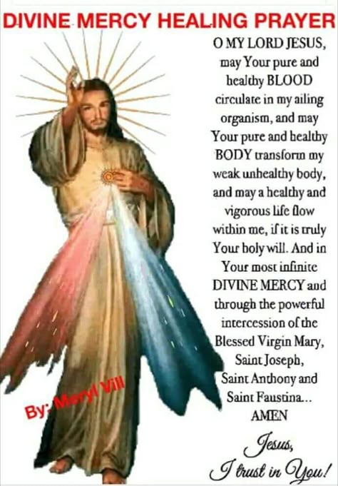 Divine Mercy Chaplet Prayer, Strong Prayers, Catholic Saints Prayers, Divine Mercy Prayer, Divine Mercy Jesus, Catholic Prayers Daily, Divine Mercy Chaplet, Healing Prayers, Healing Prayer