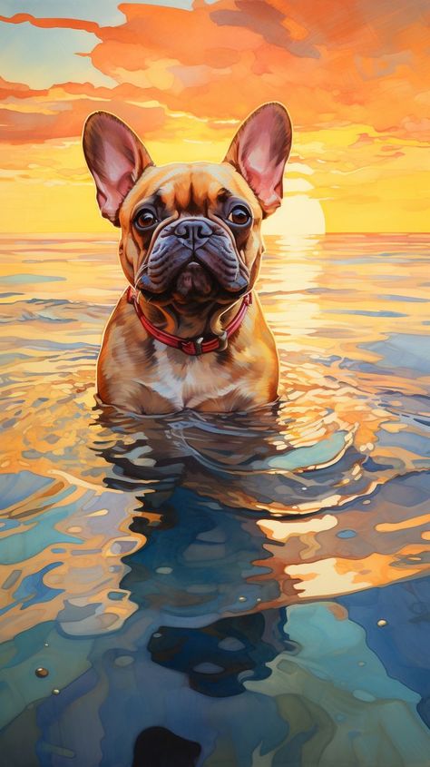 Flying Bulldog Art - Frenchie | #paris #life #frenchbulldog French Bulldog Colors, Digital Artwork Illustration, Frenchie Art, French Bulldog Painting, Dog Caricature, Bulldog Clipart, Cute Dog Quotes, Paris Life, French Bulldog Art