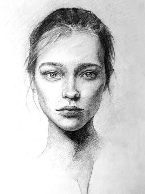 Face Drawing Charcoal, Human Face Sketch, Beautiful Pencil Drawings, How To Draw Anime, Pencil Portrait Drawing, Pencil Drawings For Beginners, Nose Drawing, Art Photography Portrait, Drawing Examples