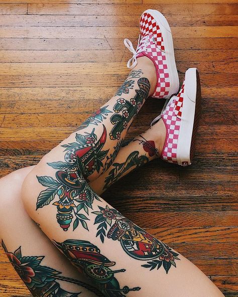 200+ Best Knee Tattoos Designs With Pictures (2023) - TattoosBoyGirl Traditional Tattoo Leg Sleeve, Tattoo Calf, Tattoo Son, Dibujos Tattoo, 4 Tattoo, Leg Tattoos Women, Tattoo Artwork, Leg Sleeve Tattoo, Knee Tattoo