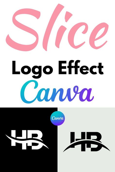 Slice Logo Effect in canva Logo In Canva, Create A Logo Free, Best Fonts For Logos, Top Free Fonts, Business Symbols, Slice Tool, Logo Tutorial, Canva Business, Business Fonts