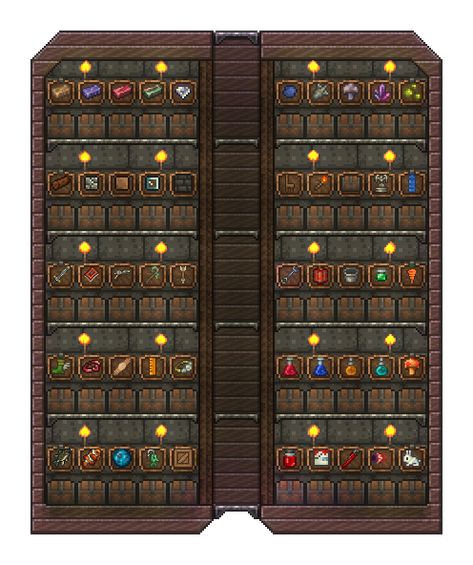 The Ultimate Sorting System Terraria Furniture Ideas, Terraria Blocks, Terrira House, Minecraft Sorting System, Terraria House Ideas How To Build, Terraria Builds Ideas, Terraria Base Ideas, Terraria Game, Terraria Tips