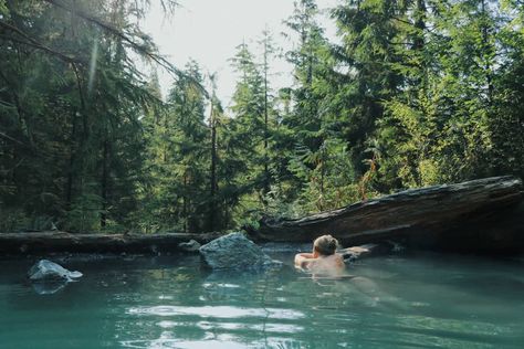 BAKER HOT SPRING Hot Springs Winter, Washington State Map, Thermal Spa, Forest Road, North Cascades, Outdoor Lover, America Travel, Countries Of The World, Washington State