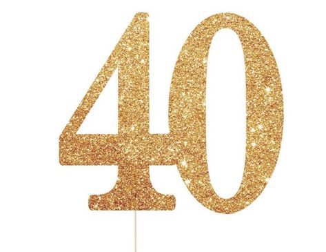 40 Cake Topper, Cake Topper 40th Birthday, 40th Anniversary Decorations, 40 Cake, 40 Birthday Signs, 40th Birthday Cake Topper, 40th Birthday Cake, 40th Cake, 40th Birthday Party Decorations