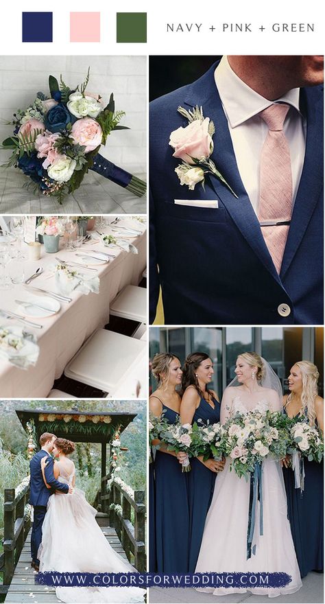 navy blue and blush wedding color ideas #wedding #weddingcolors #weddingideas #bluewedding March Wedding Colors Dress, Wedding Color Combos Summer, Blue And Grey Wedding Theme, Navy And Grey Wedding, Navy Blue And Blush Wedding, Navy Wedding Theme, Navy And Blush Wedding, Yellow Wedding Colors, Navy Wedding Colors