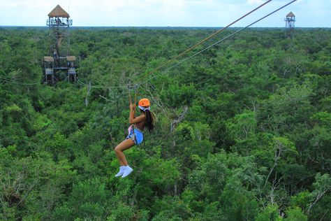 Black girl travel Zip Lining, Zip Line, Tulum Mexico, Tulum, Instagram Photos, Travel, Instagram, Black, Mexico