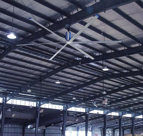 Marut Air is one of the leading HVLS Fans Manufacturer in UAE. HVLS fans are large ceiling fans that are designed to move large volumes of air at low speeds, making them ideal for use in large spaces such as warehouses, factories, and commercial buildings. Marut Air offers a range of HVLS fans with different sizes and specifications to meet the specific needs of different applications Exhaust Fans, Large Ceiling Fans, Floor Fans, Industrial Fan, Air Ventilation, Commercial Buildings, Energy Conservation, Exhaust Fan, Cost Saving