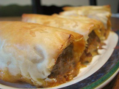 Chicken In Phyllo Pastry, Ground Beef Phyllo Recipes, Phyllo Dough Recipes Dinner Chicken, Shredded Phyllo Dough, Phyllo Cigars, Phyllo Dough, Made My Day, Dutch Baby, Chicken Tikka