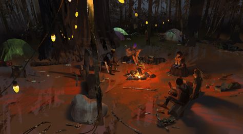 Life Is Strange 2, Dontnod Entertainment, Life Is Strange 3, Game Concept Art, Game Concept, Visual Development, Life Is Strange, Weird Art, Camping Life