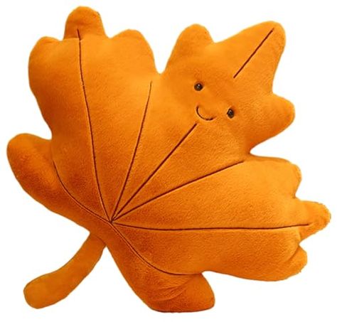 TONGSONG Soft Plush Maple Leaf Pillow Stuffed Maple Leaf Animal Plush Toy Maple Leaf Plushies Home Decor for Lover in Birthday and Holiday Fall Plushies, Leaf Animals, Boo Basket, Leaves Pillow, Green Throw Pillows, Sleep Pillow, Autumn Decor, Maple Leafs, Pink Love