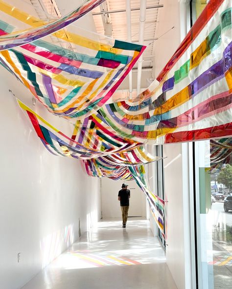 Rachel Hayes Works — RACHEL HAYES Color Factory Houston, Color Factory, Fabric Installation, Charlotte Street, Art Adventure, Textile Museum, Joan Mitchell, Immersive Art, Art Commissions