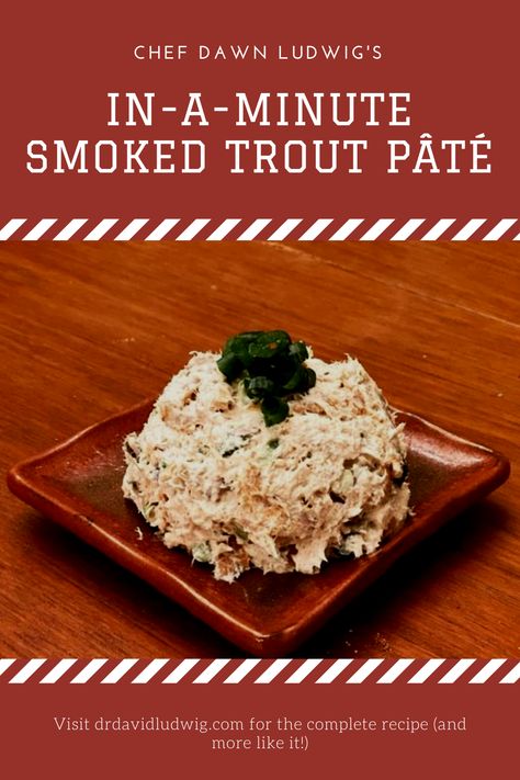 In need of a quick and easy budget-friendly meal? Chef Dawn has you covered with her got- smoked trout pâté. This creamy pâté might taste like a million bucks - but it only takes a few coins from your purse to make these flavors shine bright! For this recipe and more that follow the Always Hungry? Solution, visit drdavidludwig.com. Smoked Trout Pate, Sturgeon Fish, Impressive Appetizers, Smoked Trout, Smoked Fish, Always Hungry, Simple Budget, Budget Friendly Recipes, Best Appetizers