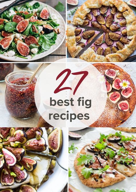 Fig Dinner Recipes, Fig Recipes Dinner, Fresh Fig Recipes Simple, Fresh Fig Recipes, Fig Recipes Fresh, Baked Figs, Fig Pizza, Fig Season, Fig Jam Recipe