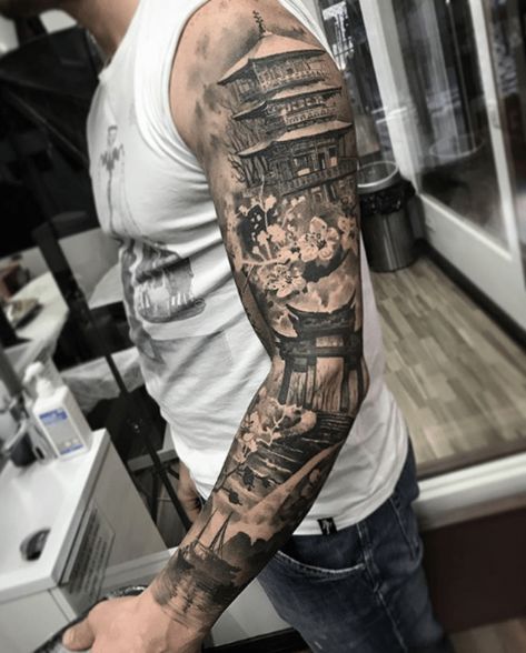 Tattoo Ideas Arm, Big Tattoos, Geisha Tattoos, Samurai Tattoo Sleeve, Mangas Tattoo, Samurai Tattoo Design, Geisha Tattoo, Men Tattoos Arm Sleeve, Men Tattoo