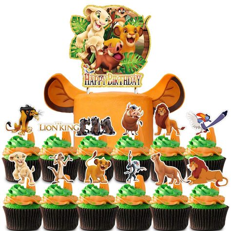 Lion King Cupcakes, 21 Cake, Lion Cake, 1 Cake Topper, Lion King Jr, Disney Png, Lion King Party, Lion King Cakes, Lion King Birthday