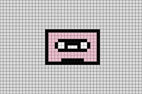 8 Bit Pixel Art Pattern, Pixel Art Tiny, Cute Pixel Art Kawaii, Pixel Art Facil, Tiny Pixel Art, 8 Bit Art, Tiny Cross Stitch, Easy Pixel Art, Pixel Art Templates