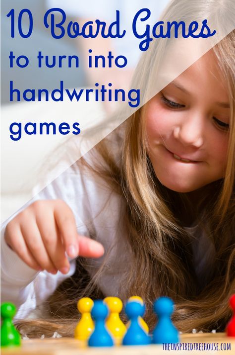 The Inspired Treehouse - Turn these awesome board games into handwriting games to increase interest and entice reluctant writers! Handwriting Games, Learn Handwriting, Handwriting Activities, Writing Games, Occupational Therapy Activities, Handwriting Analysis, Improve Your Handwriting, Improve Handwriting, Pediatric Therapy